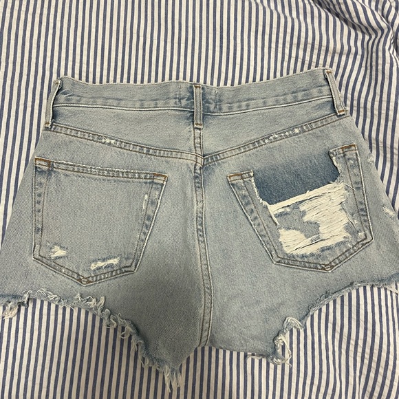 AGOLDE Parker Shorts Bitter Light Wash Shorts 25 - Picture 3 of 5